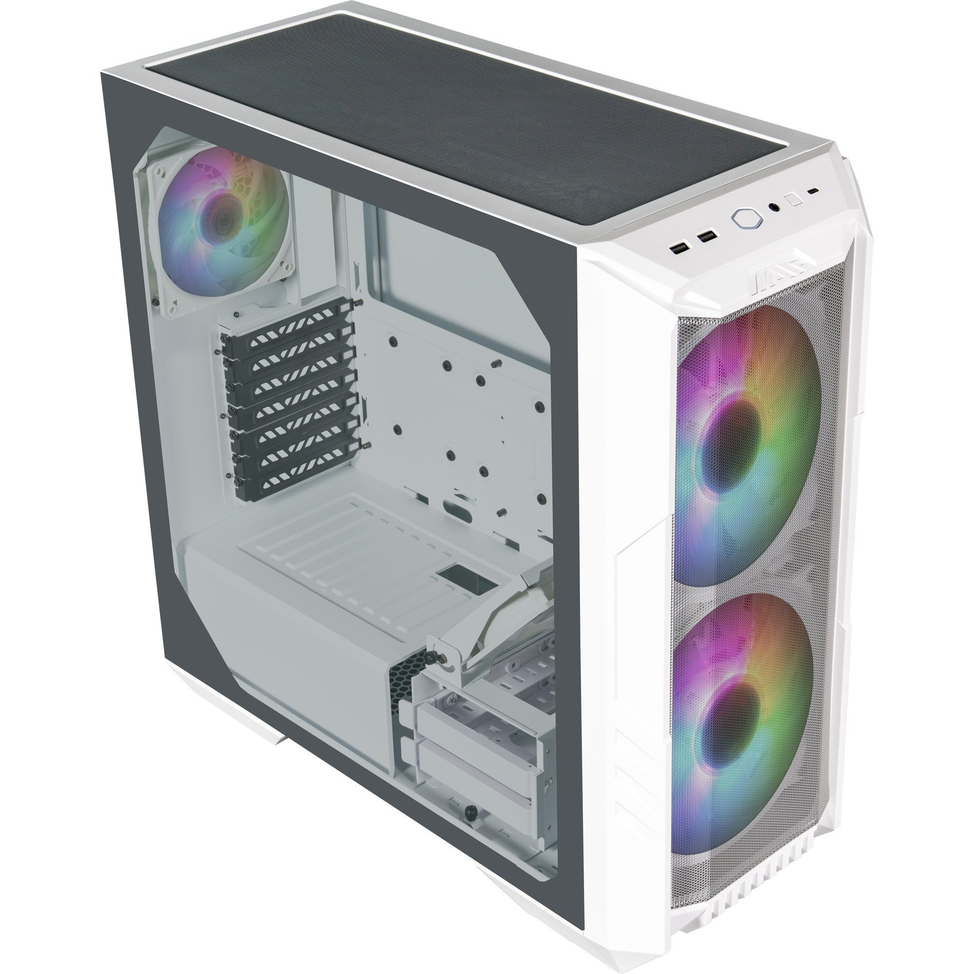 COOLER MASTER PC-Gehäuse Cooler Master HAF 500 White, Tower-Gehäuse