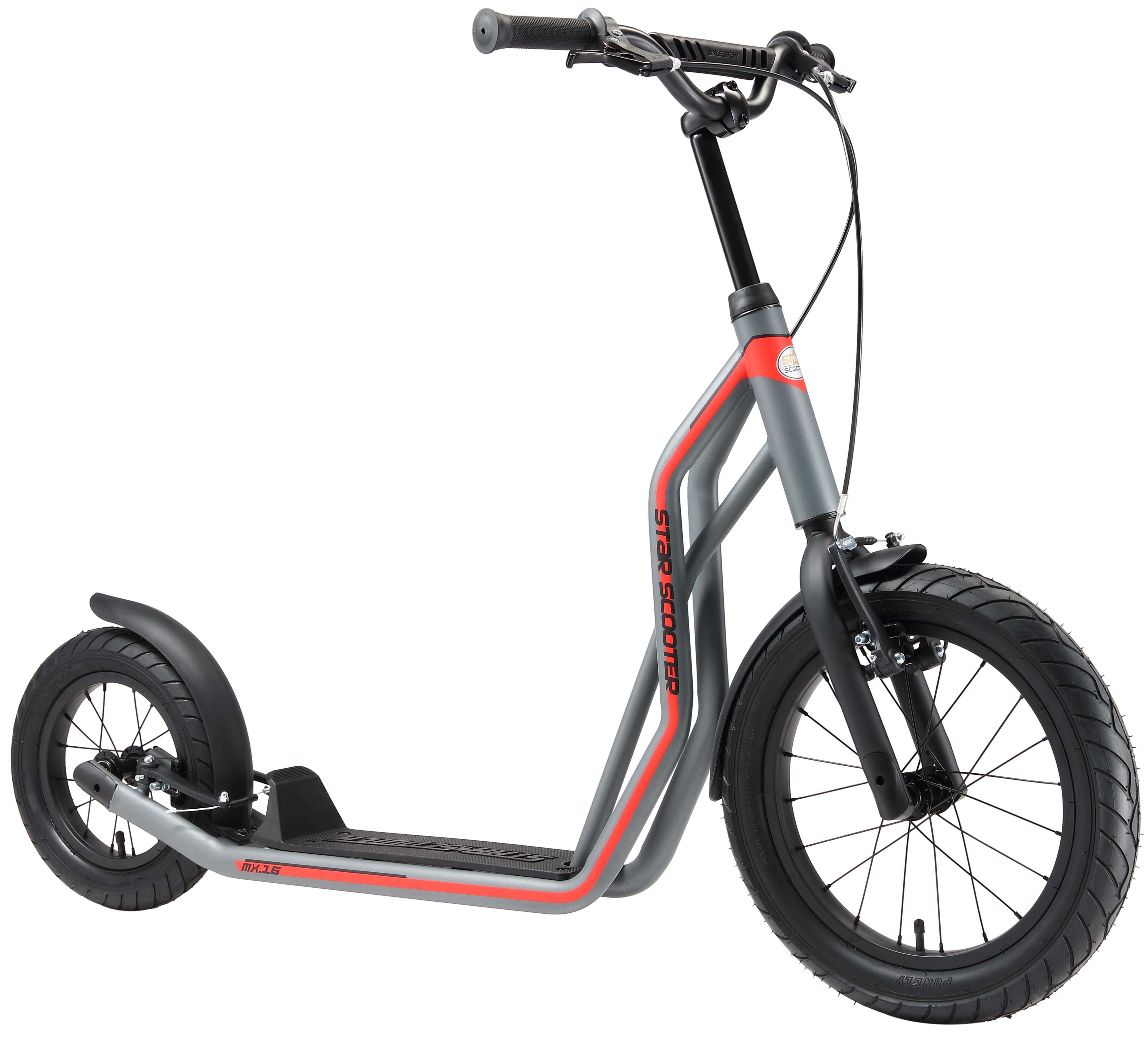 Star-Scooter Городской скутер 16 Zoll, ab 8 Jahre, Kinder City Roller ab 140 cm, Jungen, Mädchen, Höhenverstellbar, Seitenständer