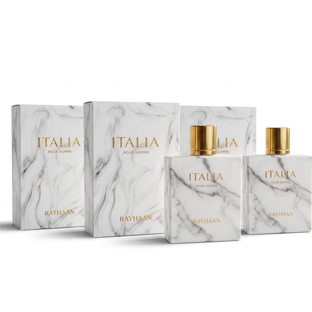 Rayhaan Eau de Parfum Rayhaan Italia Eau de Parfum 3er Set, Vorteilspack mit drei Flakons für praktischen Vorrat