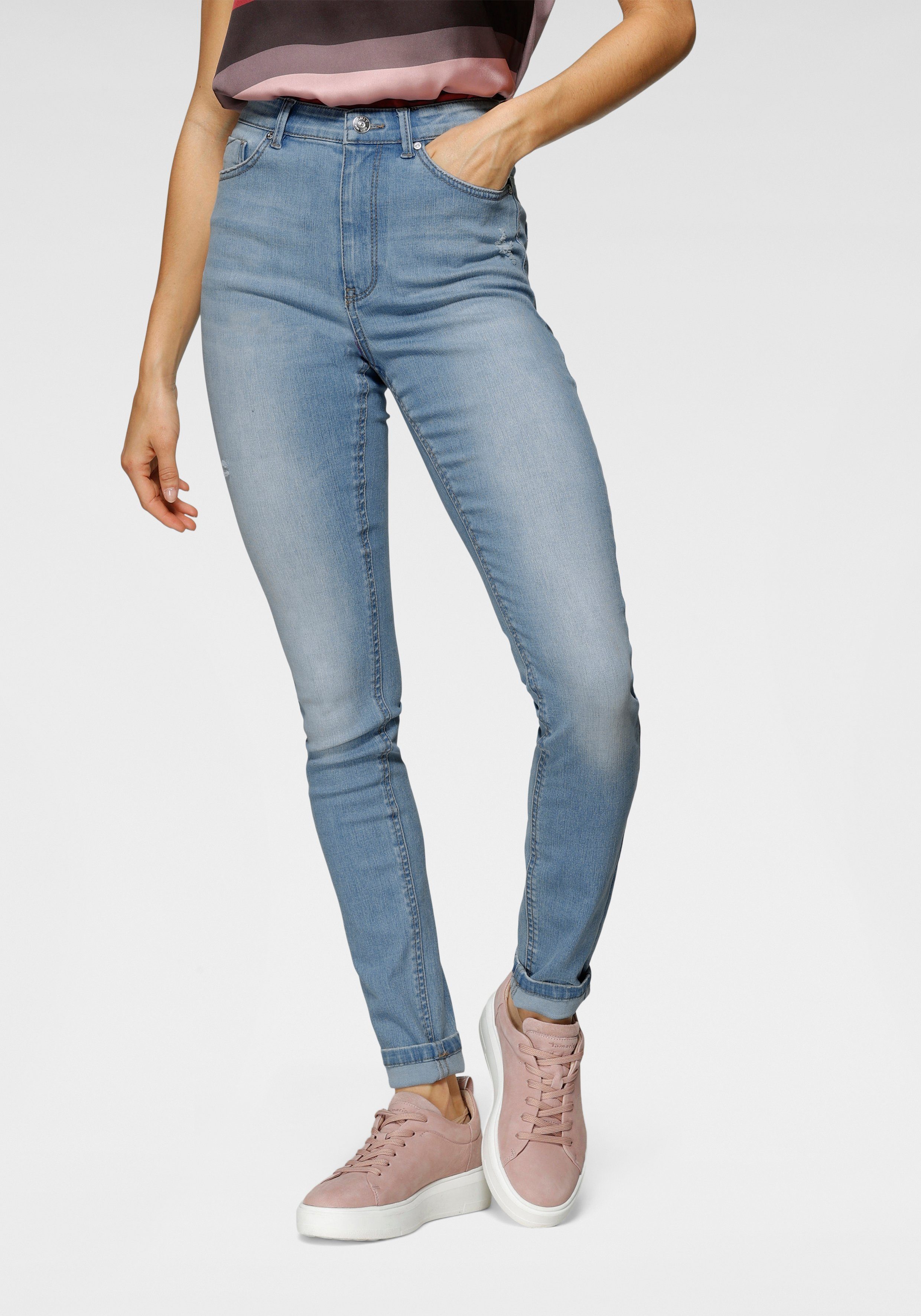 ONLY Skinny-fit-Jeans ONLPAOLA – Extra-eng geschnittene Джинсы mit figurformender Silhouette skinny fit, modisch, Denim, Baumwollmischung