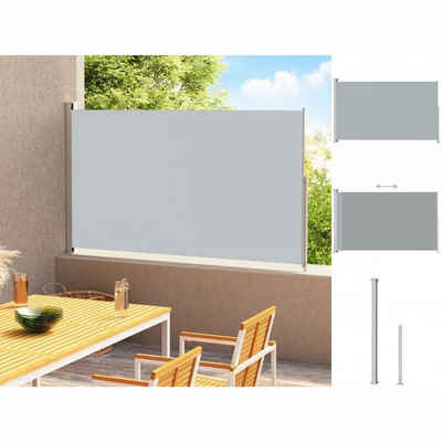 vidaXL Seitenmarkise Seitenmarkise Ausziehbar 180x300 cm Grau