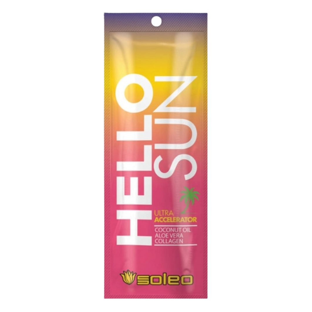 Soleo Selbstbräunungslotion Soleo Hello Sun Ultra Starker Bräunungsbeschleuniger 15 ml, mit Tyrosin zur Unterstützung der Bräunung