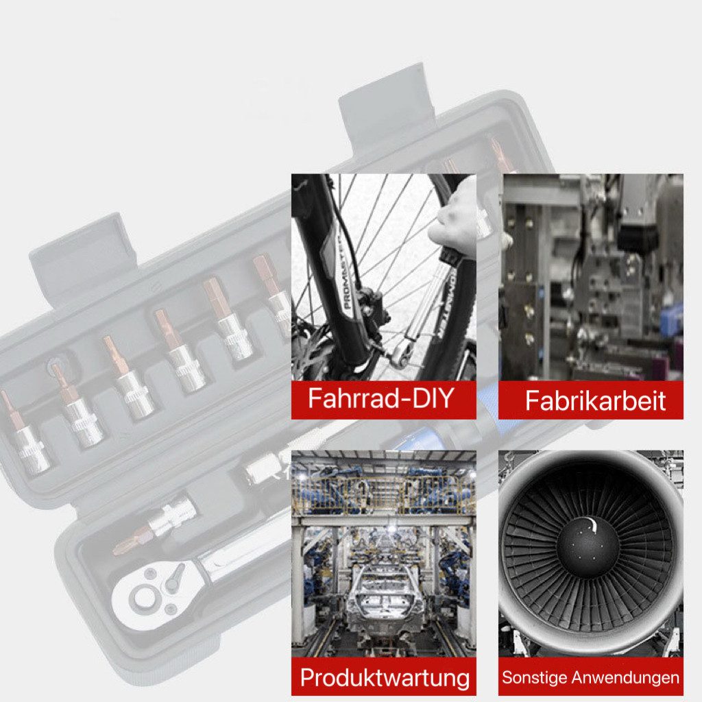 HoyoLee Handels GmbH Drehmomentschlüssel 15 Sets 1/4-Torque-Schlüssel für Fahrrad, Motorrad & Wartung (15 St)