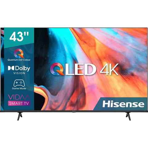 Hisense 43E77HQ QLED-Fernseher (109 cm/43 Zoll, 4K Ultra HD, Smart-TV, HDR10, HDR10+ decoding, HLG, 60Hz Panel, Alexa Built-in, VIDAA Voice)