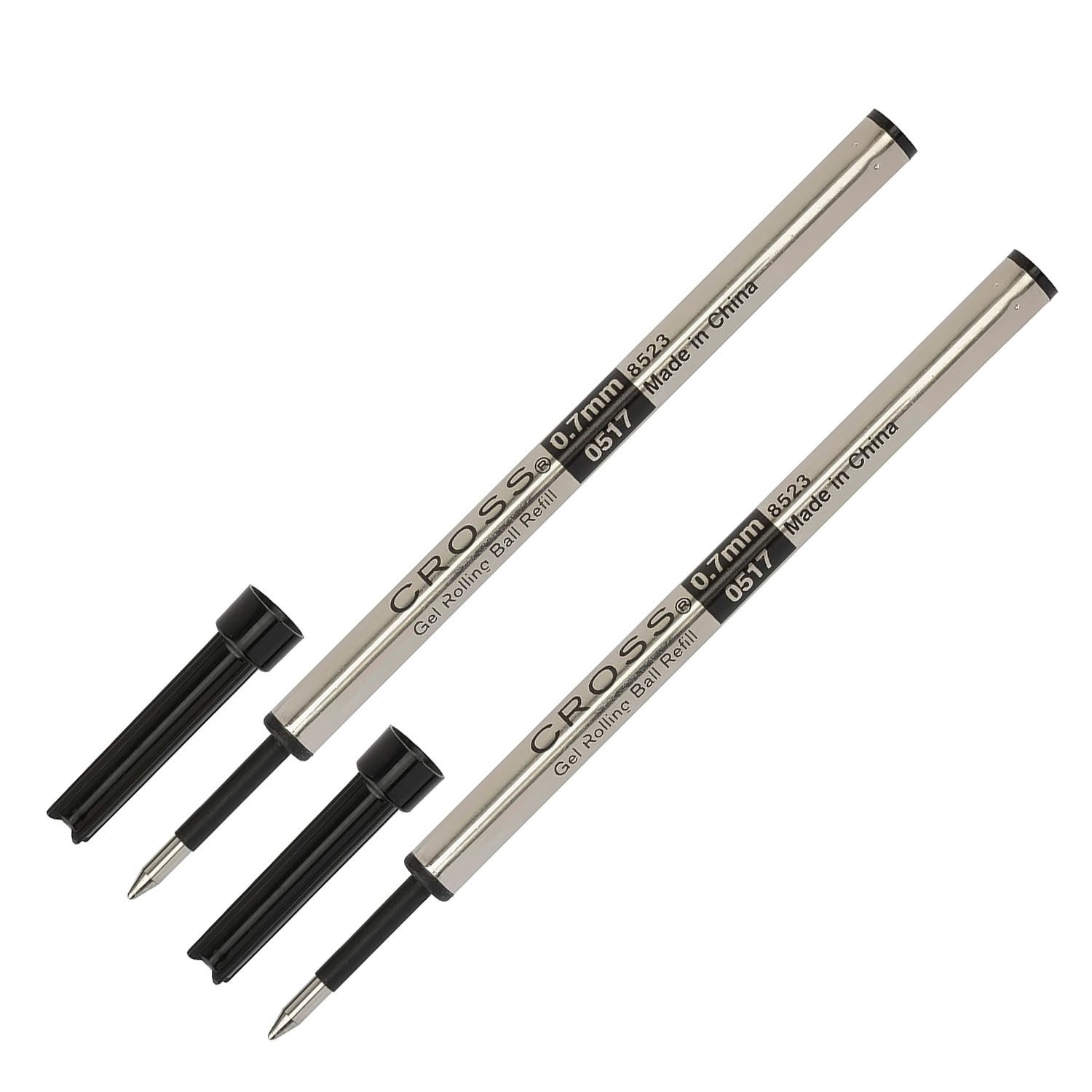 CROSS-USA Tintenroller CROSS Gel-Rollerballmine Selectip schwarz 0,7 mm, 2 Stück im Blister