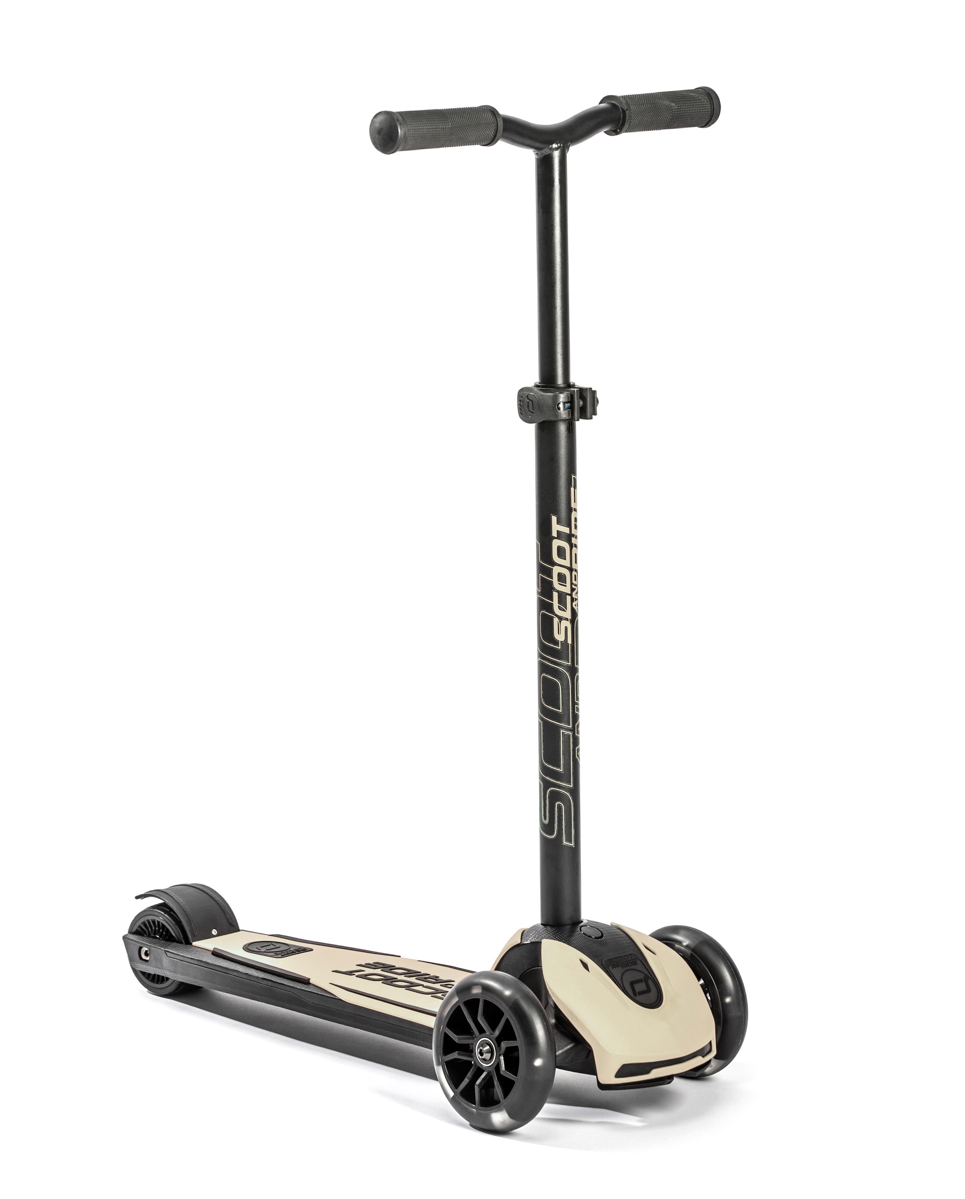 Scoot and Ride Dreiradscooter Scooter Highwaykick 5 LED Ash, 5 LED Ash, Kinderroller ab 5 Jahren in Grau