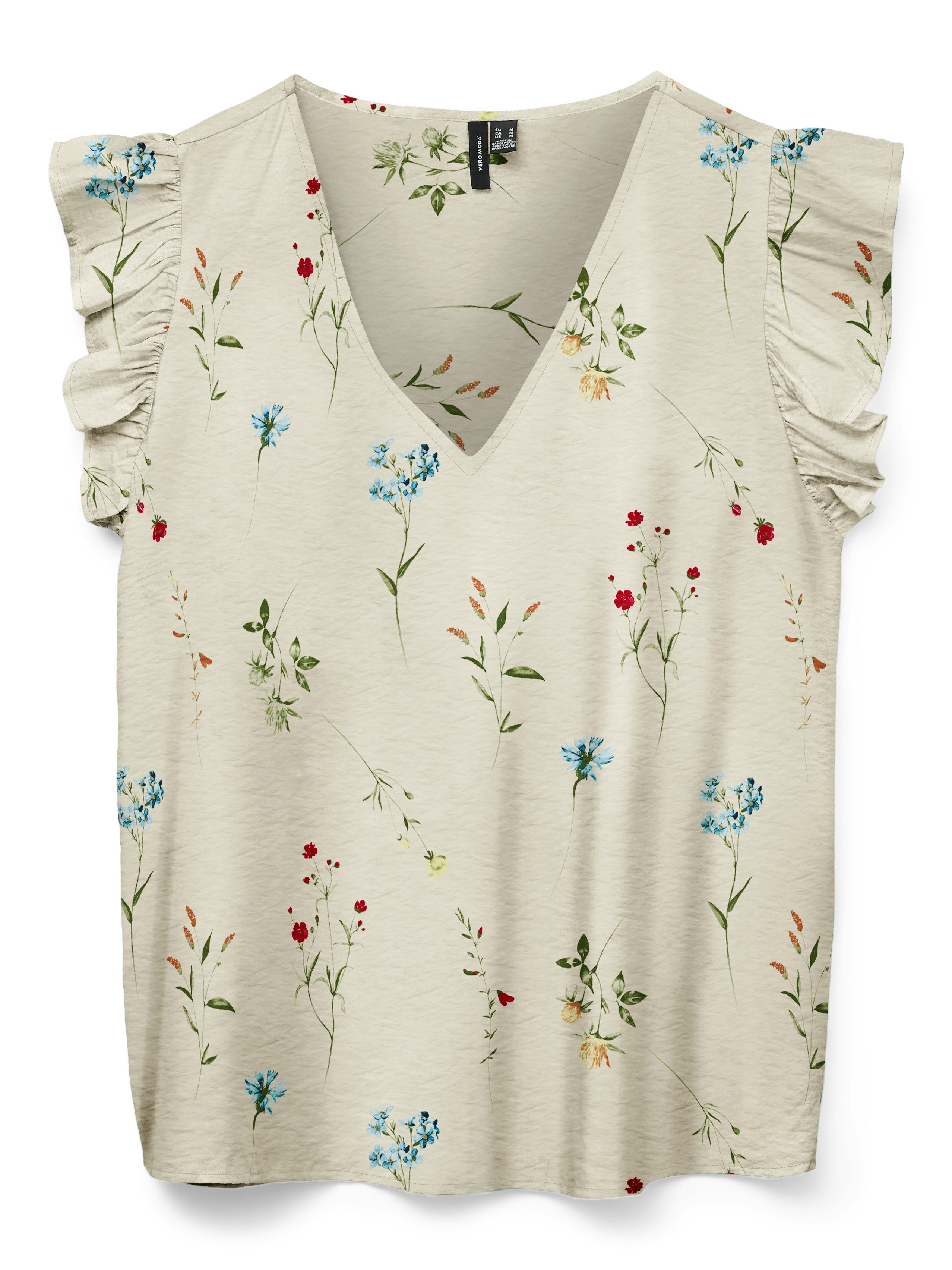Vero Moda Blusentop VMJOSIE SL V-NECK TOP WVN GA Viskosemischung, regular f günstig online kaufen