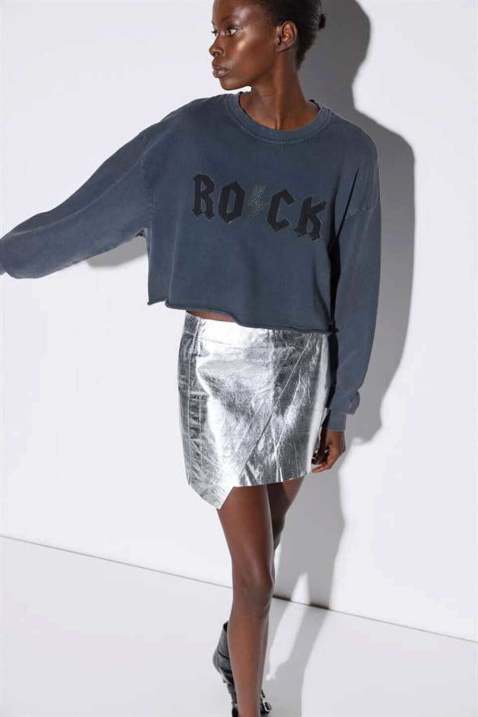 No Matter What Kapuzenpullover Fahrrad Hals Crop Sweatshirt günstig online kaufen