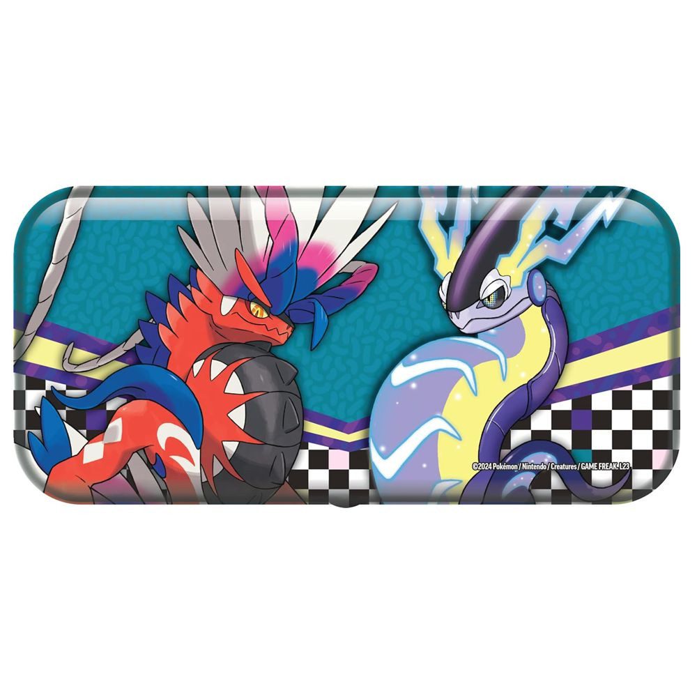 POKÉMON Sammelkarte Metall Stifte-Etui Glurak & 2 Booster-Packs Pokemon Karten deutsch
