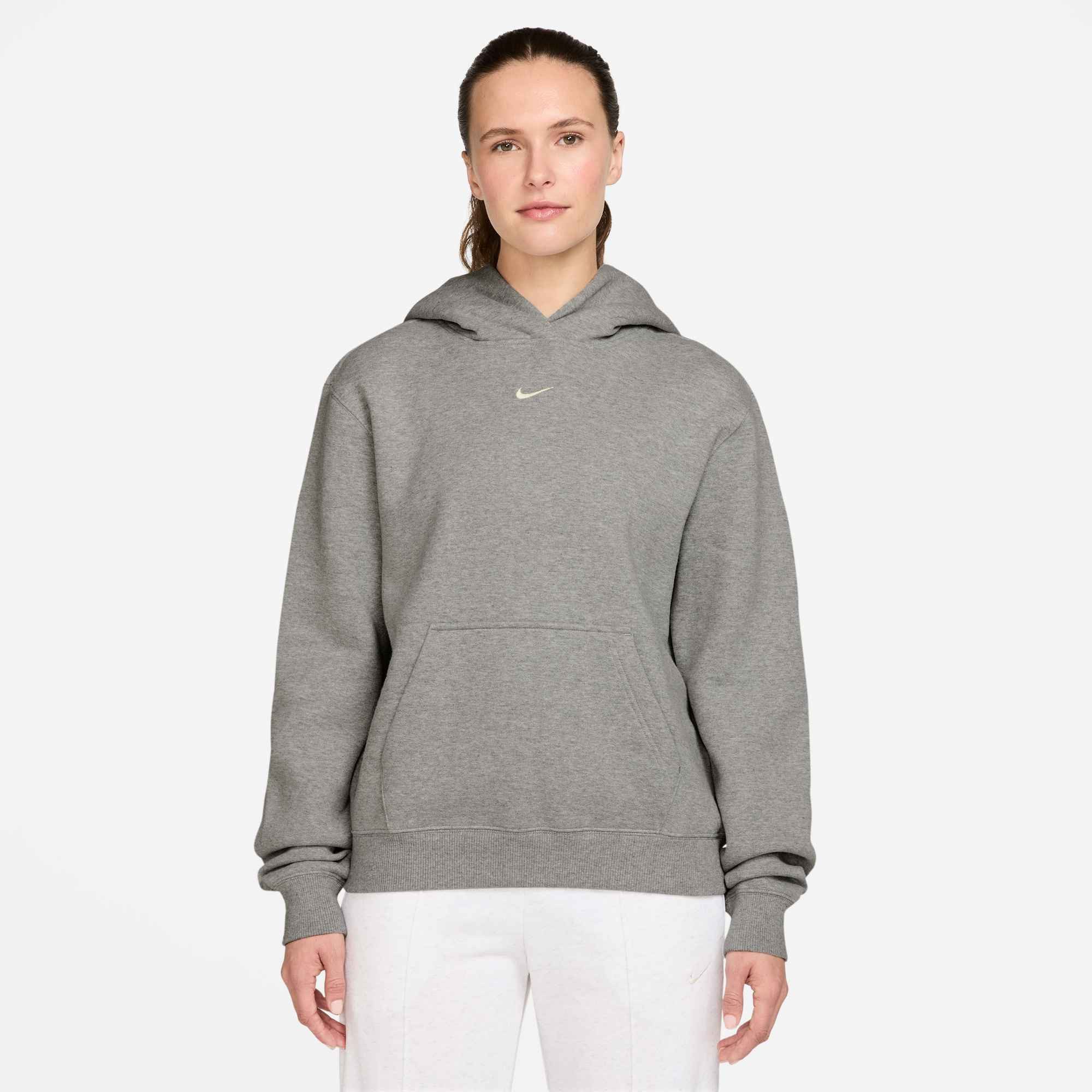 Nike Sportswear Kapuzensweatshirt W NK STDO FLC MW STD PO HDY mit Kapuze, Langarm, aus angerauter Sweatware, Basic-Passform