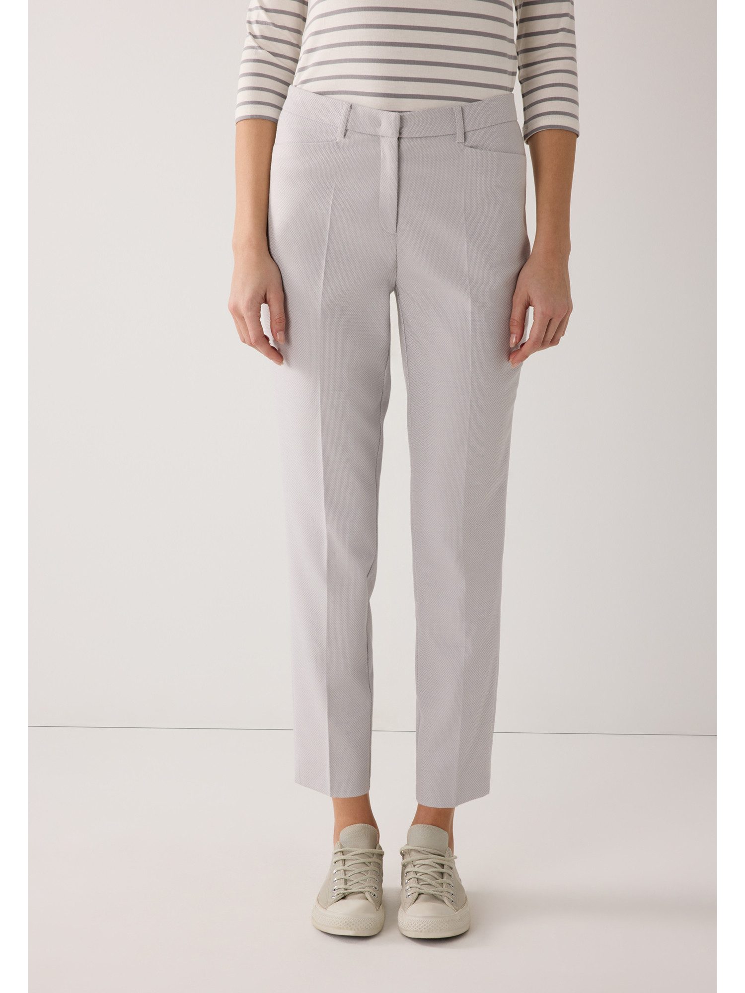 MORE&MORE Anzughose strukturierte Anzughose günstig online kaufen