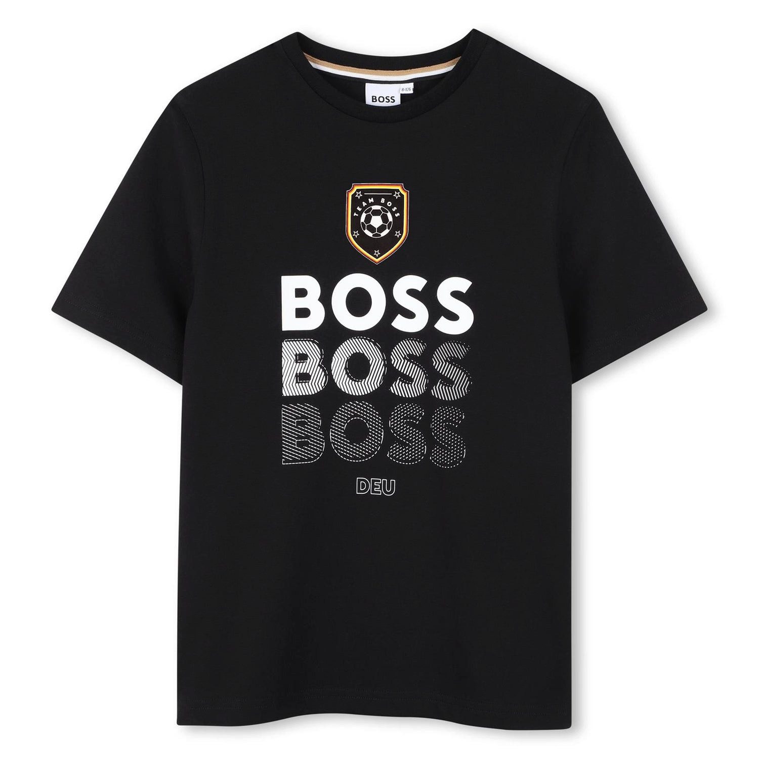 Boss Kidswear Fußballtrikot BOSS Deutschland Trikot T-Shirt Schwarz Kids und Teenager