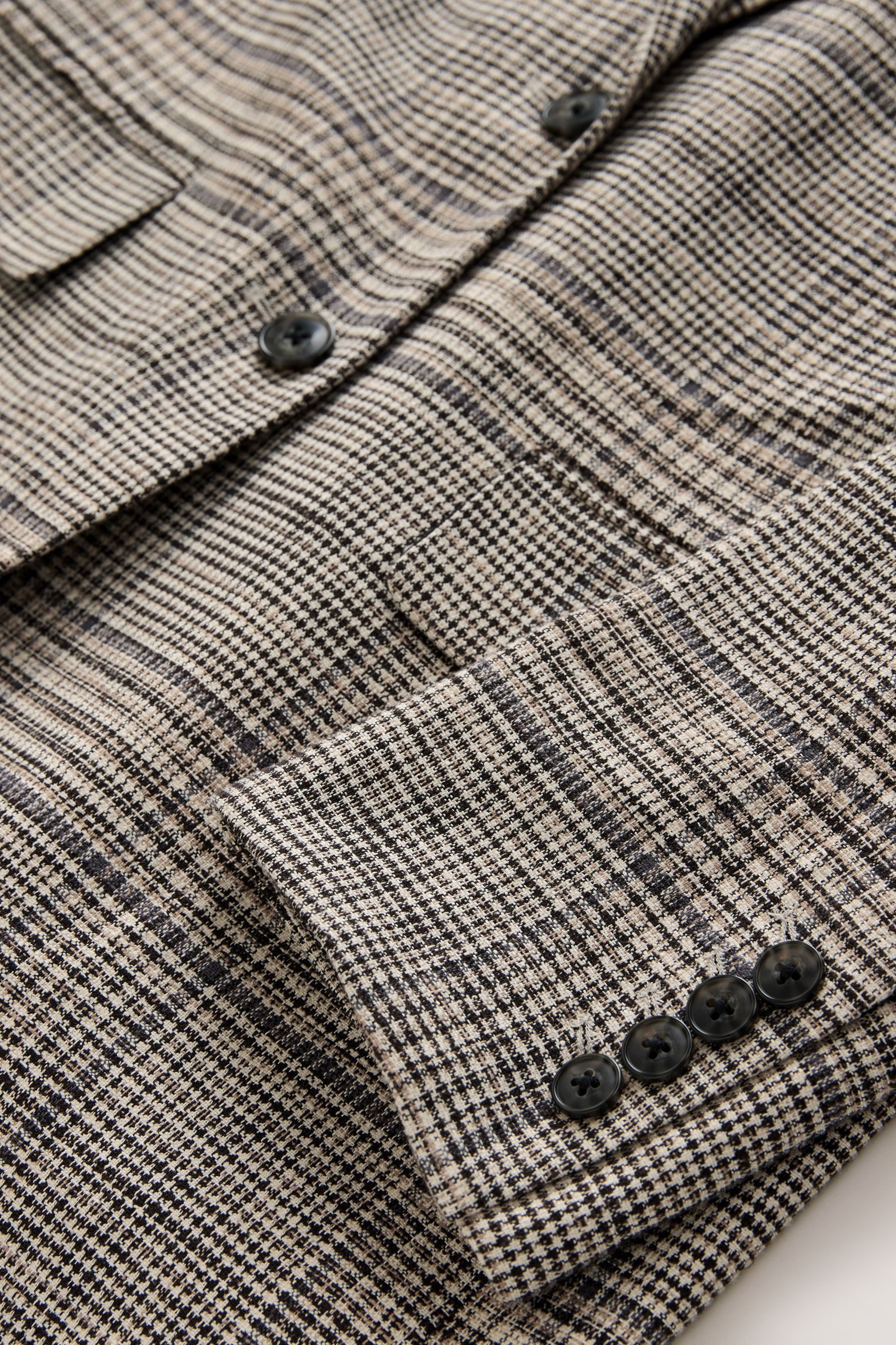 Next Jackenblazer N. Premium einreihiger, karierter Blazer (1-tlg)