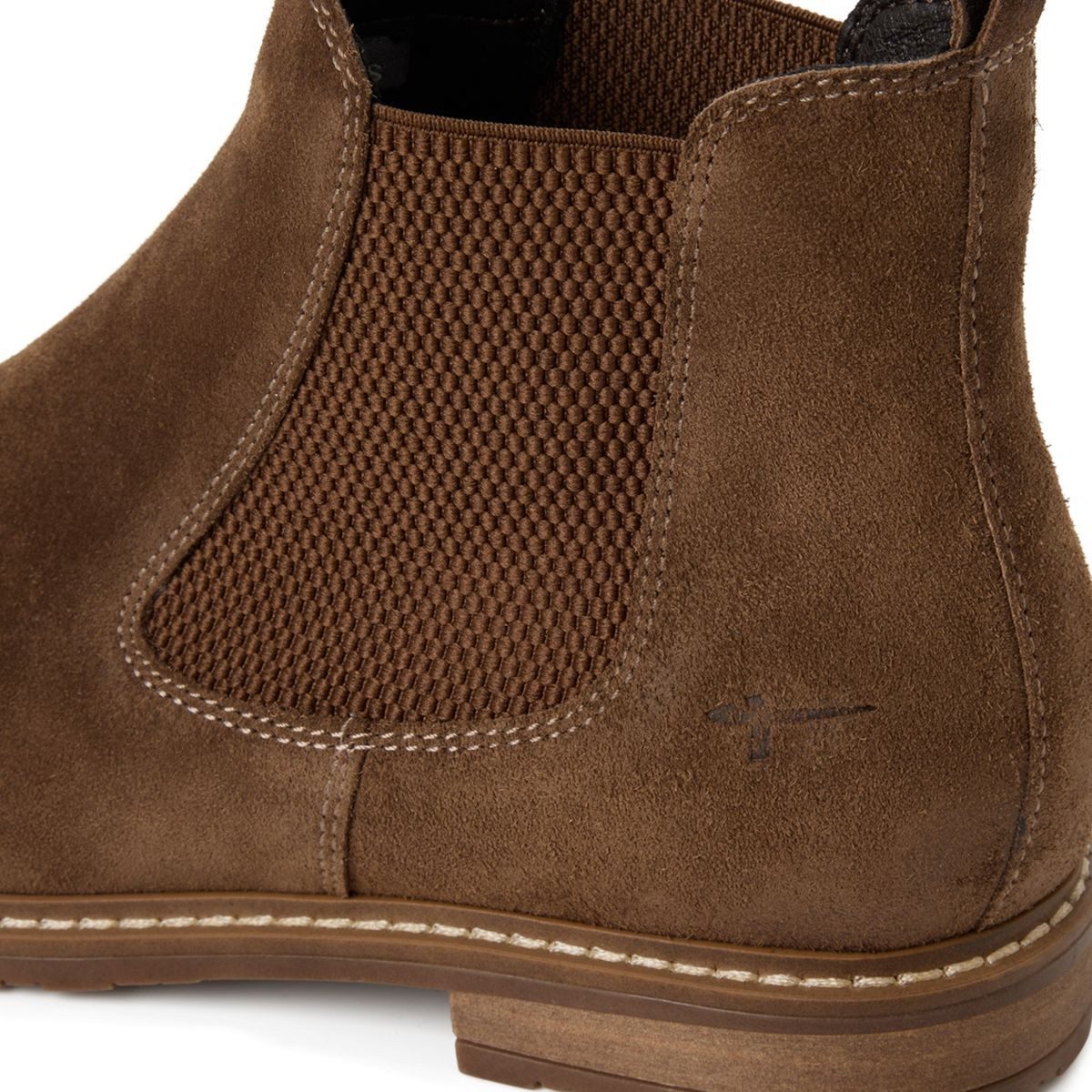 Tamaris 1-25056-41/381 Stiefelette Klassischer Chelsea Boot aus Veloursleder