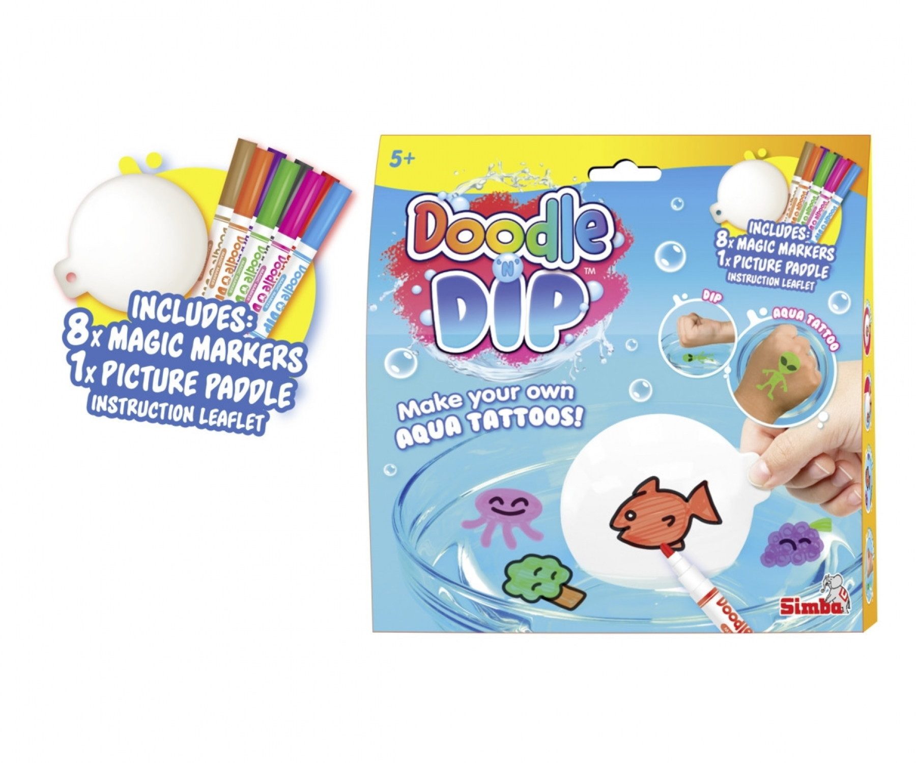 SIMBA Kindertattoo Simba Spielzeug Spielwelt Aqua Tattoos Doodle N Dip 105953088