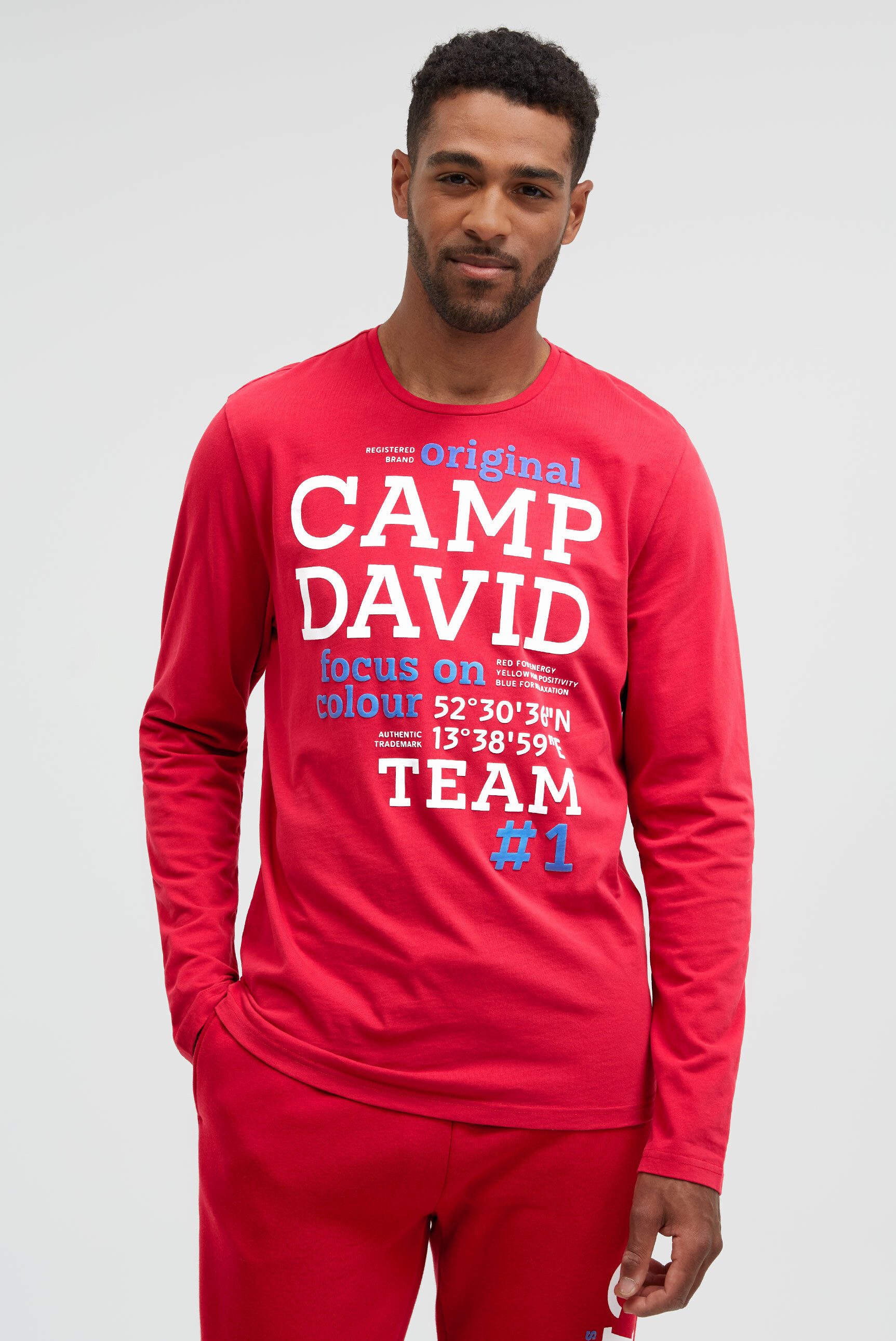 CAMP DAVID Rundhalsshirt aus Baumwolle günstig online kaufen