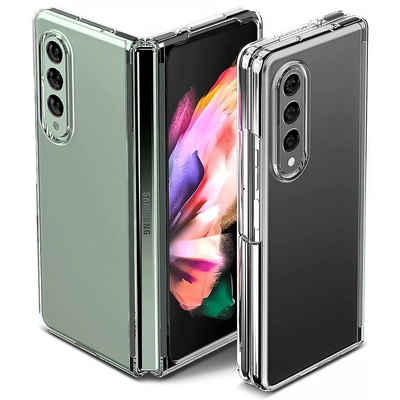 CoolGadget Handyhülle Transparent Ultra Slim Case für Samsung Galaxy Z Fold 3 7,6 Zoll, Silikon Hülle Dünne Schutzhülle für Samsung Z Fold 3 5G Hülle
