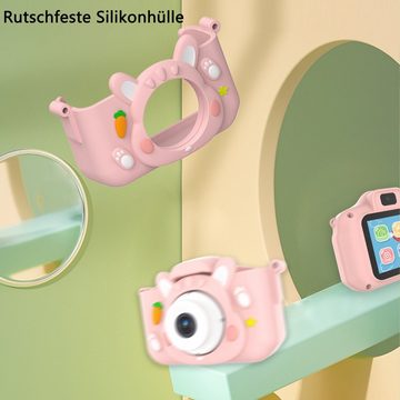 Kind Ja Niedliche Kinderkamera,HD-Doppelkamera,Digitalkamera,Fotografien Kinderkamera (Foto, Video, Musik, lustige Spiele)