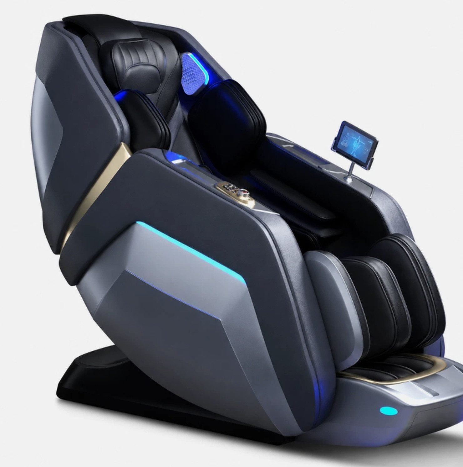 YIJIE Massagesessel Yijie L36 4D Massagesessel Zero Gravity Shiatsu Wärme USB Vollkörper