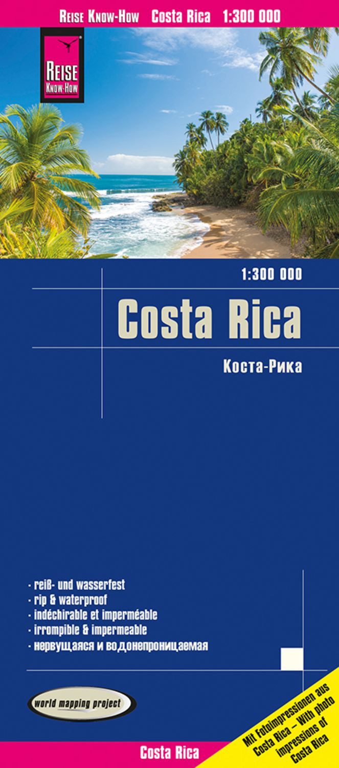 Reise Know-How Landkarte Costa Rica (1:300.000) / Reise Know-How Verlag Peter Rump
