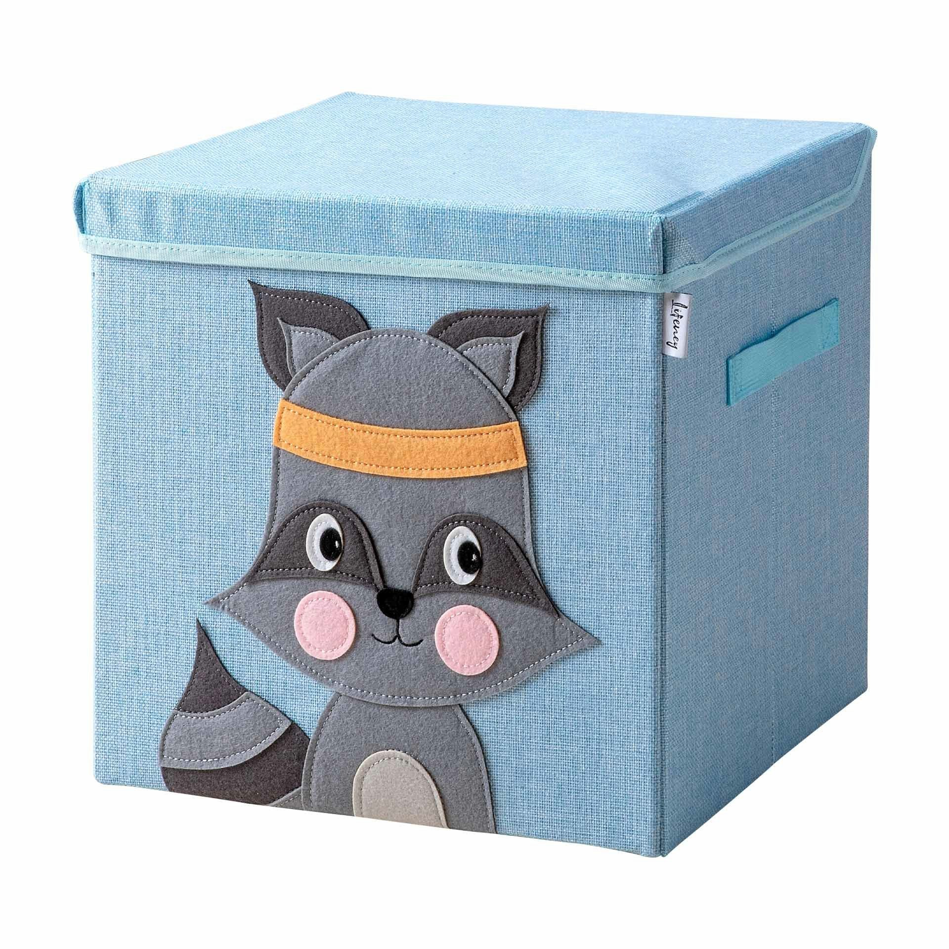 Lifeney Faltbox Aufbewahrungsbox mit Deckel Waschbär günstig online kaufen