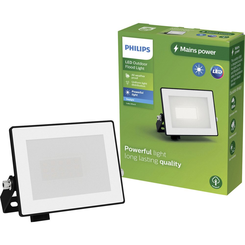 Philips LED Flutlichtstrahler Philips LED Lois 929004641501 LED-Außenstrahler 10 W Leuchtfarben: Ka