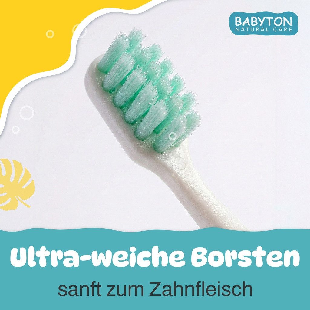 Babyton Lernzahnbürste Babyton Bio-Zahnbürste aus Mais, weich & umweltfreundlich