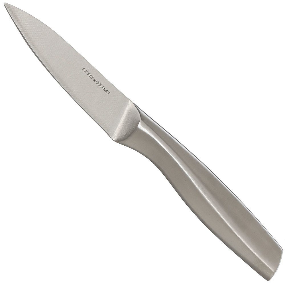 Secret de Gourmet Allzweckmesser Silbernes Edelstahlmesser zum Schneiden und Schälen von Früchten