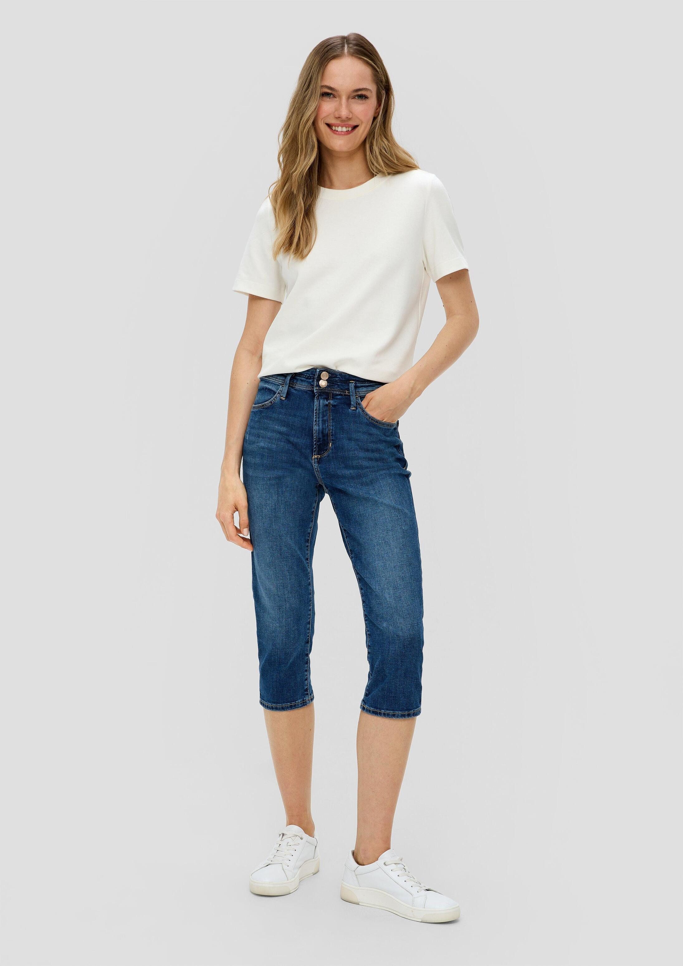 s.Oliver Jeansshorts Jeans-Hose BETSY Capri-Jeans Betsy / Slim Fit / Mid Rise / Slim Leg