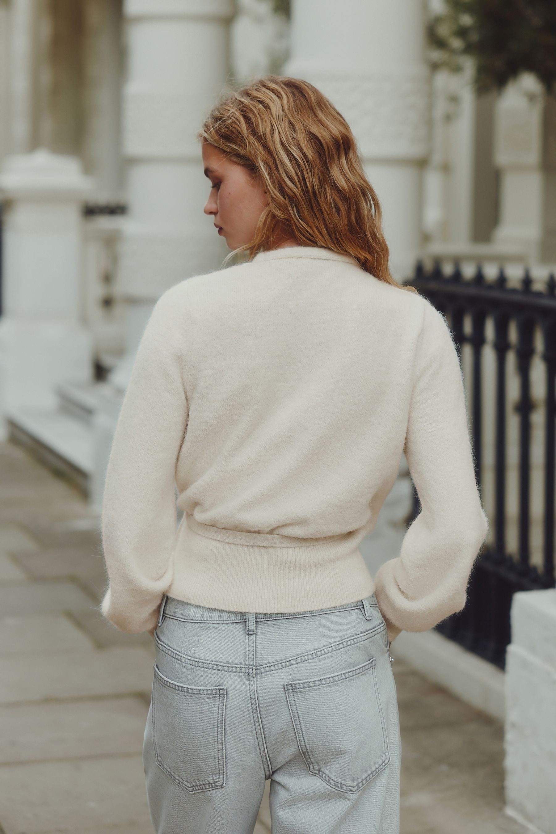 Next Strickjacke Wickelstrickjacke mit seitlicher Bindung günstig online kaufen