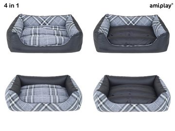 amiplay Hundematratze Kent, Hundesofa/Katzensofa ZipClean 4 in 1 KENT