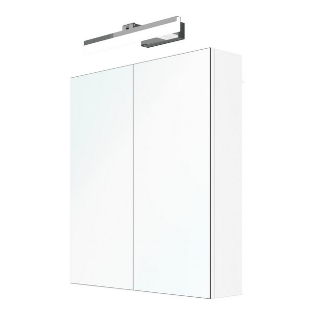 Mai & Mai Spiegelschrank Badschrank mit Spiegellampe Spiegelleuchte 180° Dr günstig online kaufen