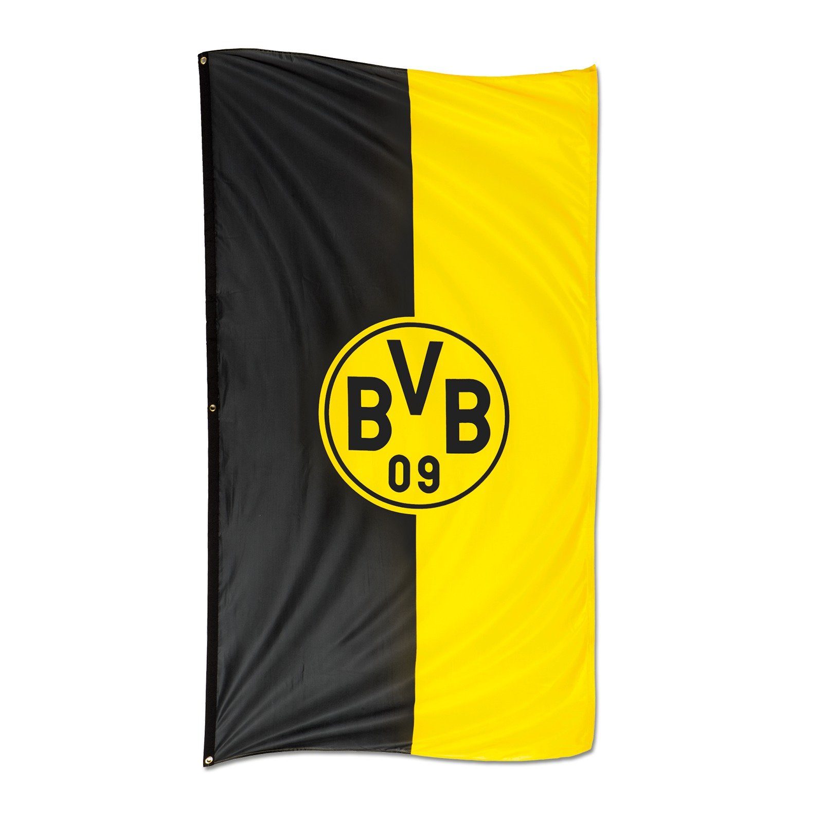 BVB Fahne BVB-Hissfahne im Hochformat (100x200 cm) (Packung, 1-St., Fahne)