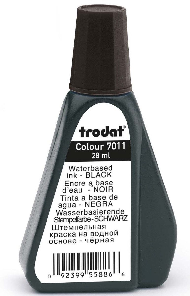 TRODAT Stempel Stempelfarbe ohne Öl 28ml schwarz