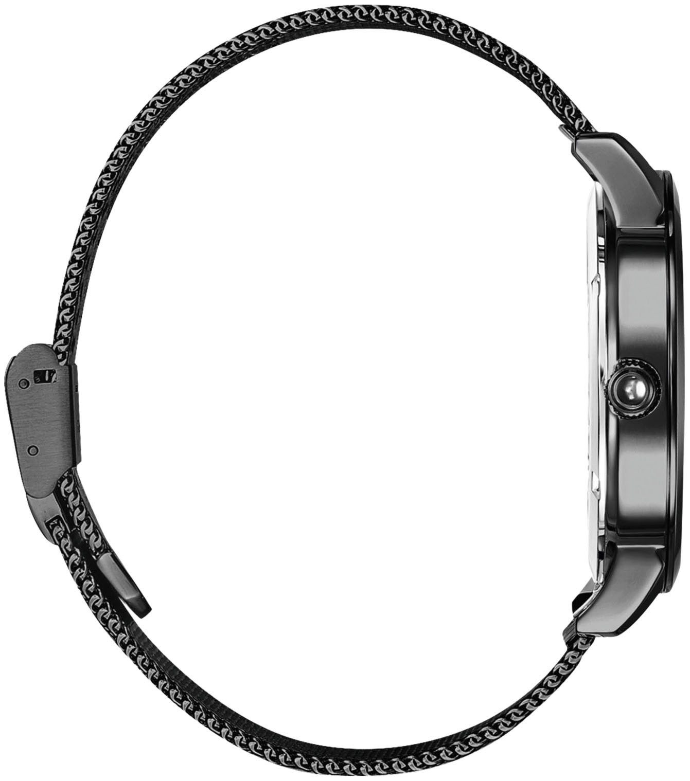 THOMAS SABO Quarzuhr SPIRIT COSMOS KOMPASS WA0374-202-203-42 MM, Armbanduhr für Damen und Herren, unisex, Onyx-Steine