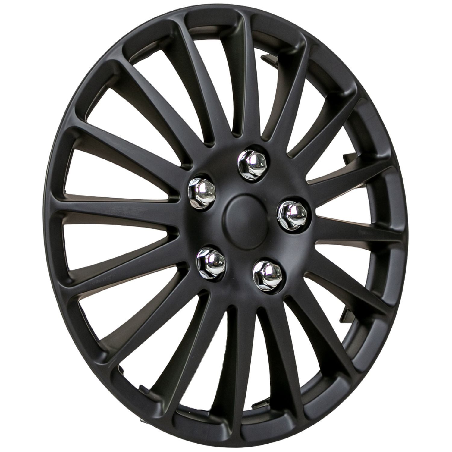 Cartrend Radkappe Radzierblenden-Set 14 Zoll R14 14" 4x Radkappen, 14 in Zoll, (Set, 4-St., 4x Radkappe) Radblenden Rad Felgen Stahlfelgen Abdeckung Radzierblenden Schwarz