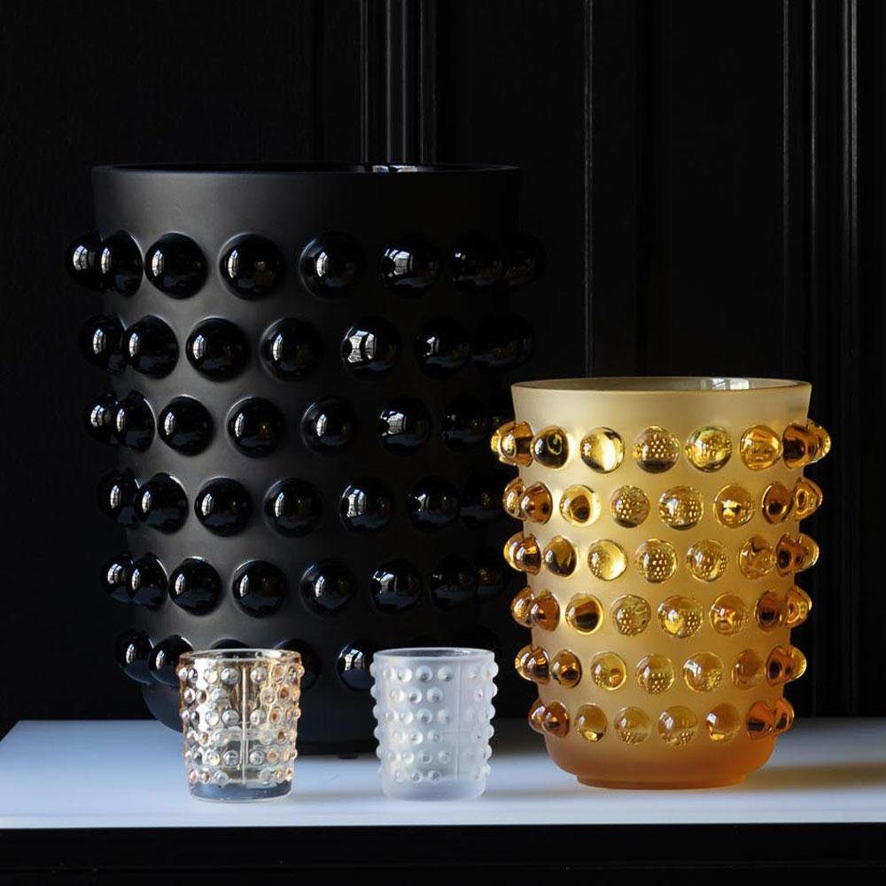 Gold Lalique (2-teilig) Teelichthalter Votivkerzenhalter Kerzenhalter Mossi