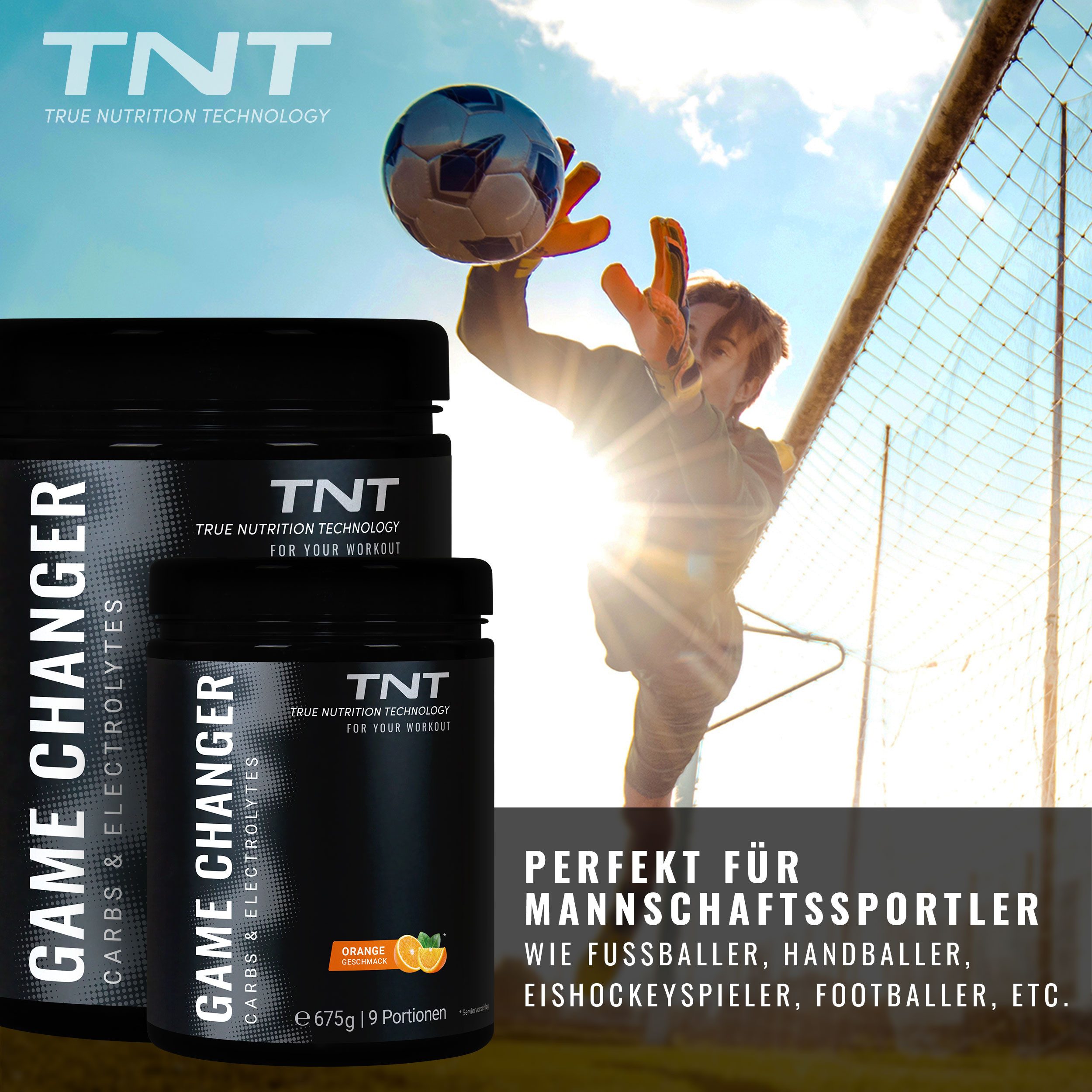 TNT (True Nutrition Technology) Game Changer - Maltodextrin-Dextrose-Kalzium-Kalium-Magnesium Pulver, 1 er 675 g