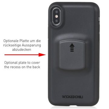 Wicked Chili QuickMOUNT Case Schutzhülle für iPhone XS/X (5,8 Zoll) Handy-Halterung, (1er Set)