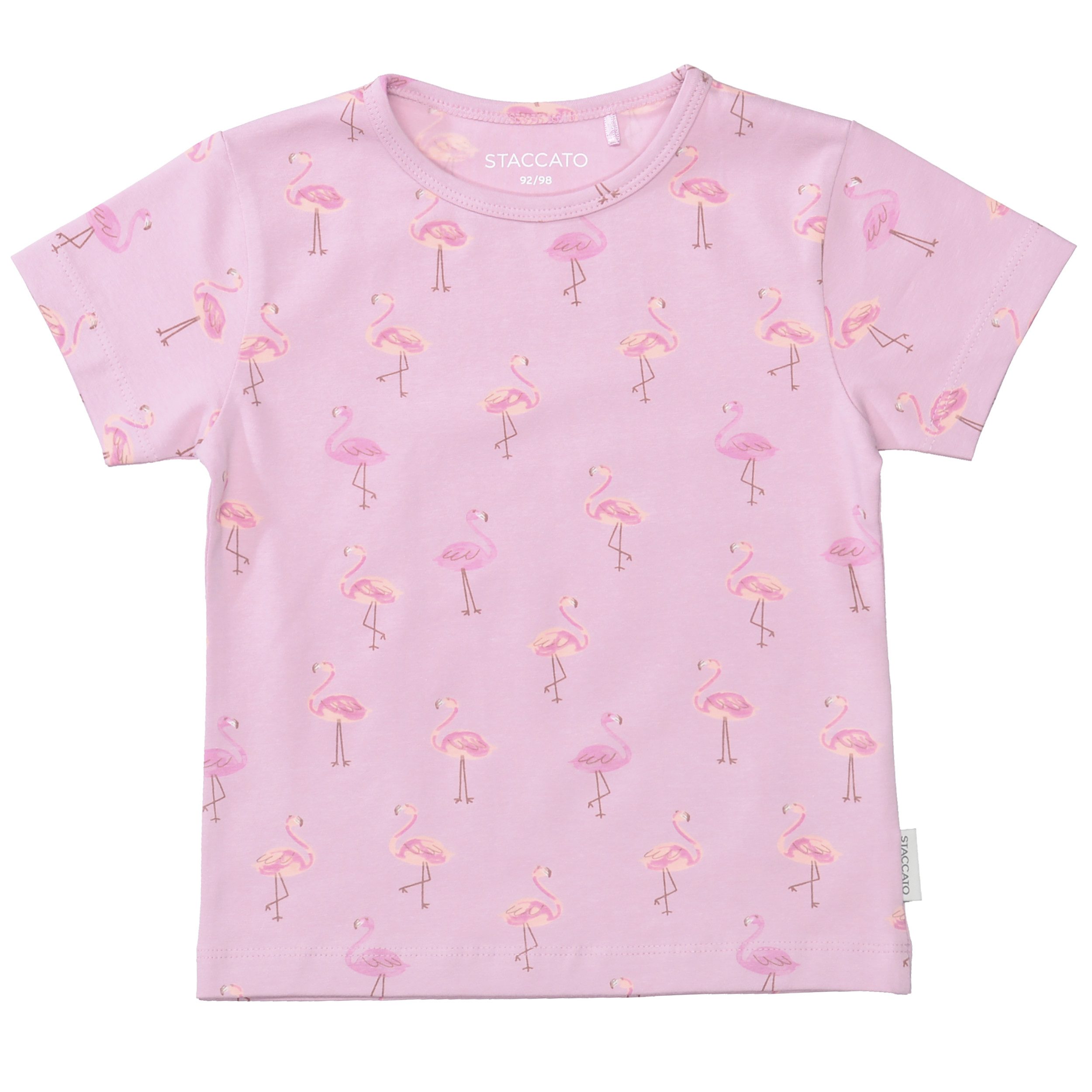 STACCATO T-Shirt (2-tlg) 2er Pack mit Flamingo-Motiven, Allover-Druck, für Girls – Bild 4 von 4
