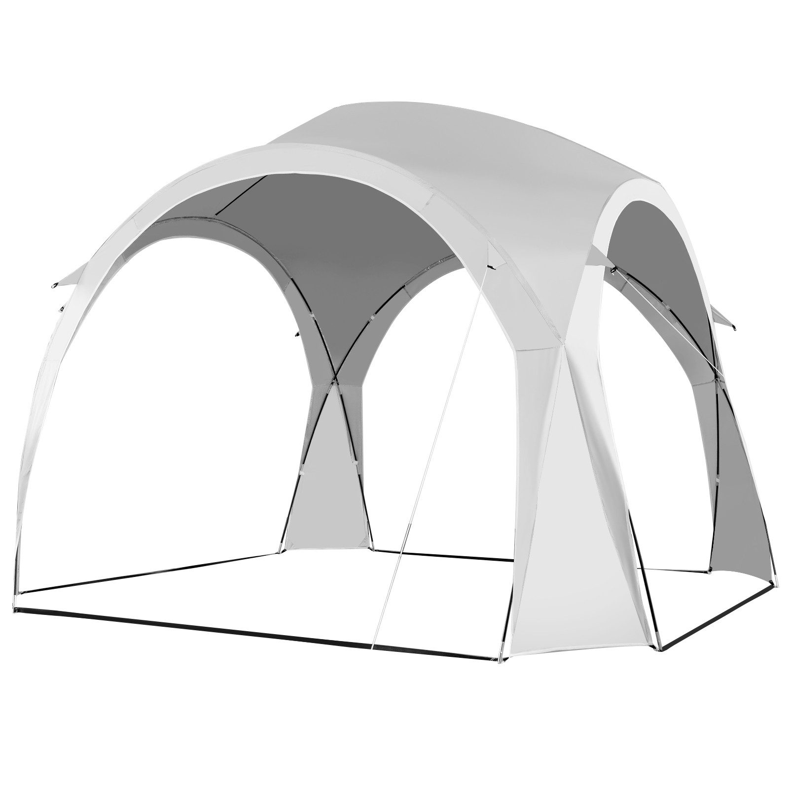 COSTWAY Partyzelt, UPF50+ Sonnenschutz, für 6-8 Personen, 327x327x270cm