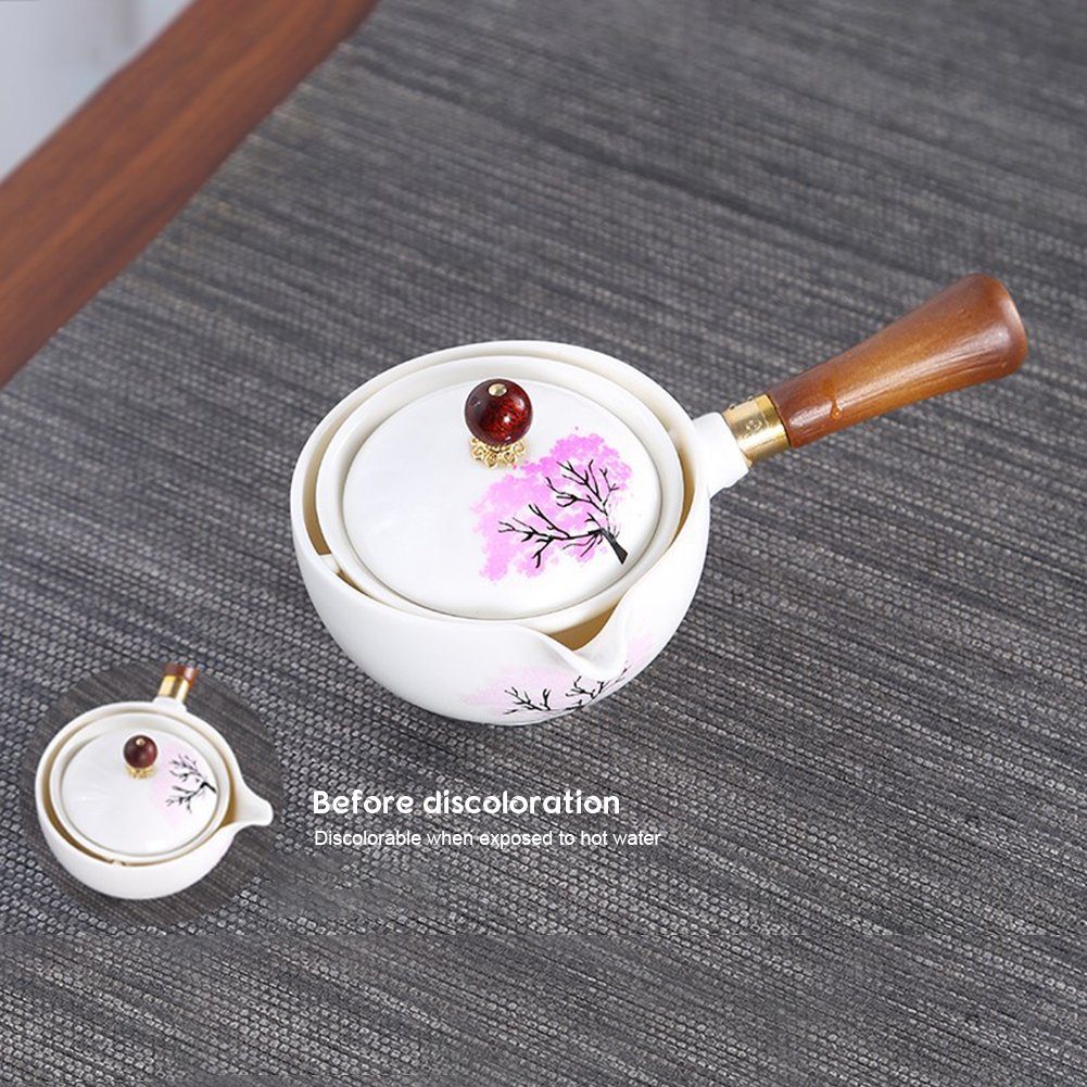 Teekanne Teekanne Teekocher 360° Drehbarer Blusmart Aus Porzellan, Chinesischer,