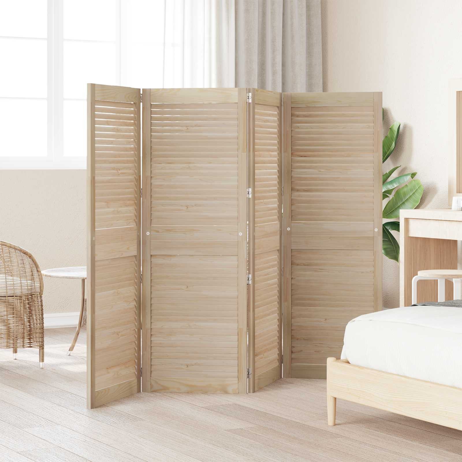 vidaXL Schranktür Schranktür mit Tür 4 Stk. Natur 49,5 x 2,1 x 140,5 cm (4 St)