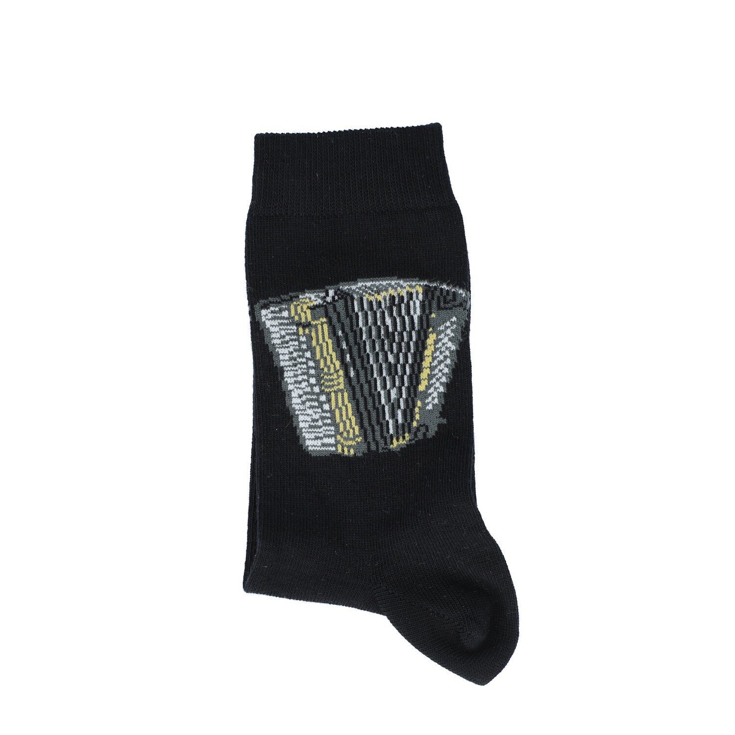 Musikboutique Freizeitsocken (1-Paar) schwarze Socken mit eingewebtem Akkordeon Gr. 39/42 | Socken