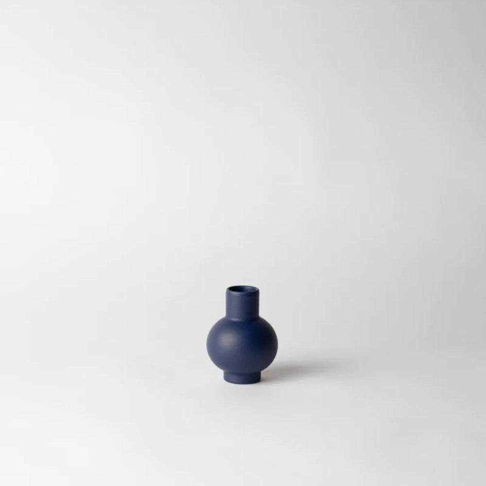 Raawii Dekovase Vase Blue (Mini) Strøm Ceramic