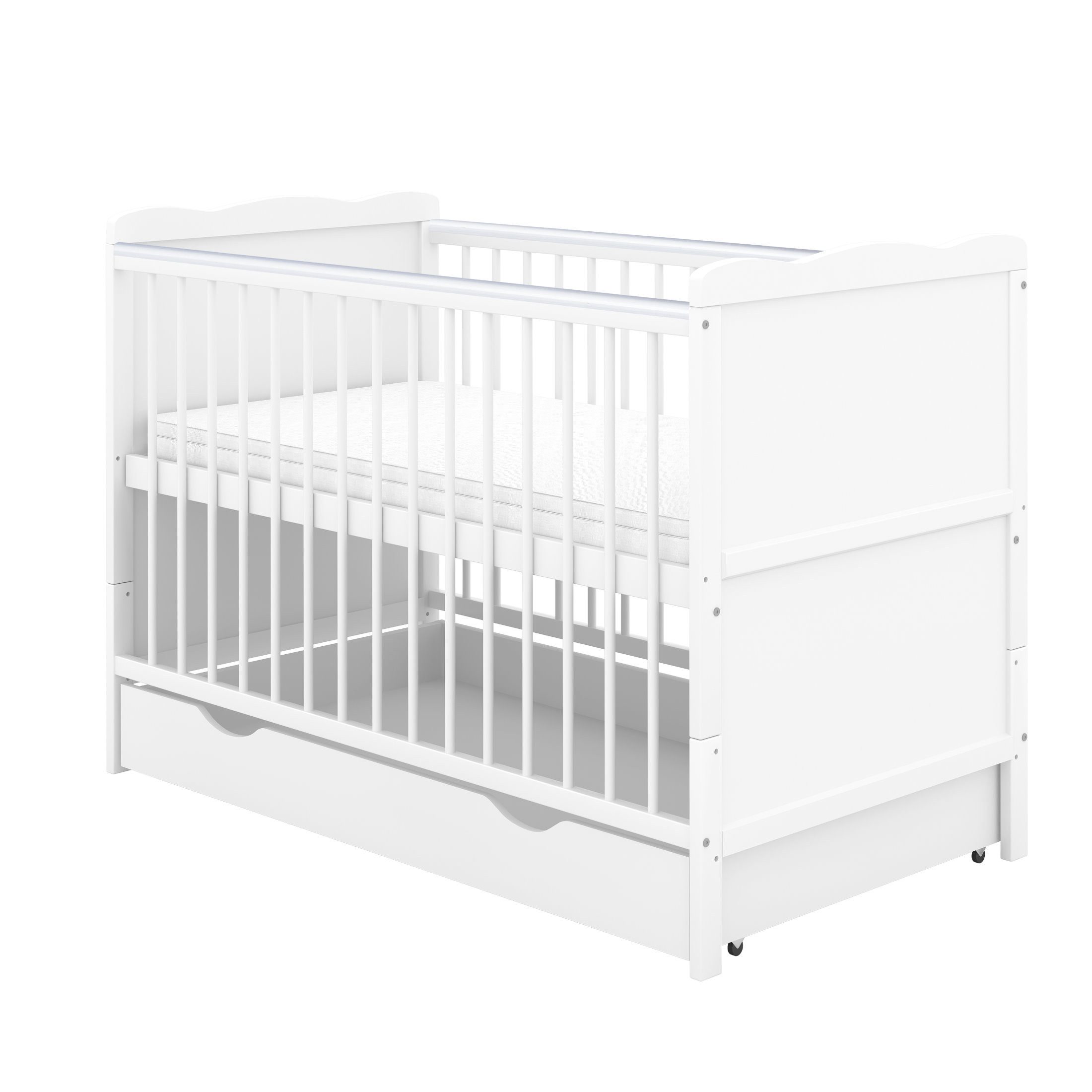 Baby-Delux Komplettbett Babybett Jack Schublade Komplettset, günstig online kaufen