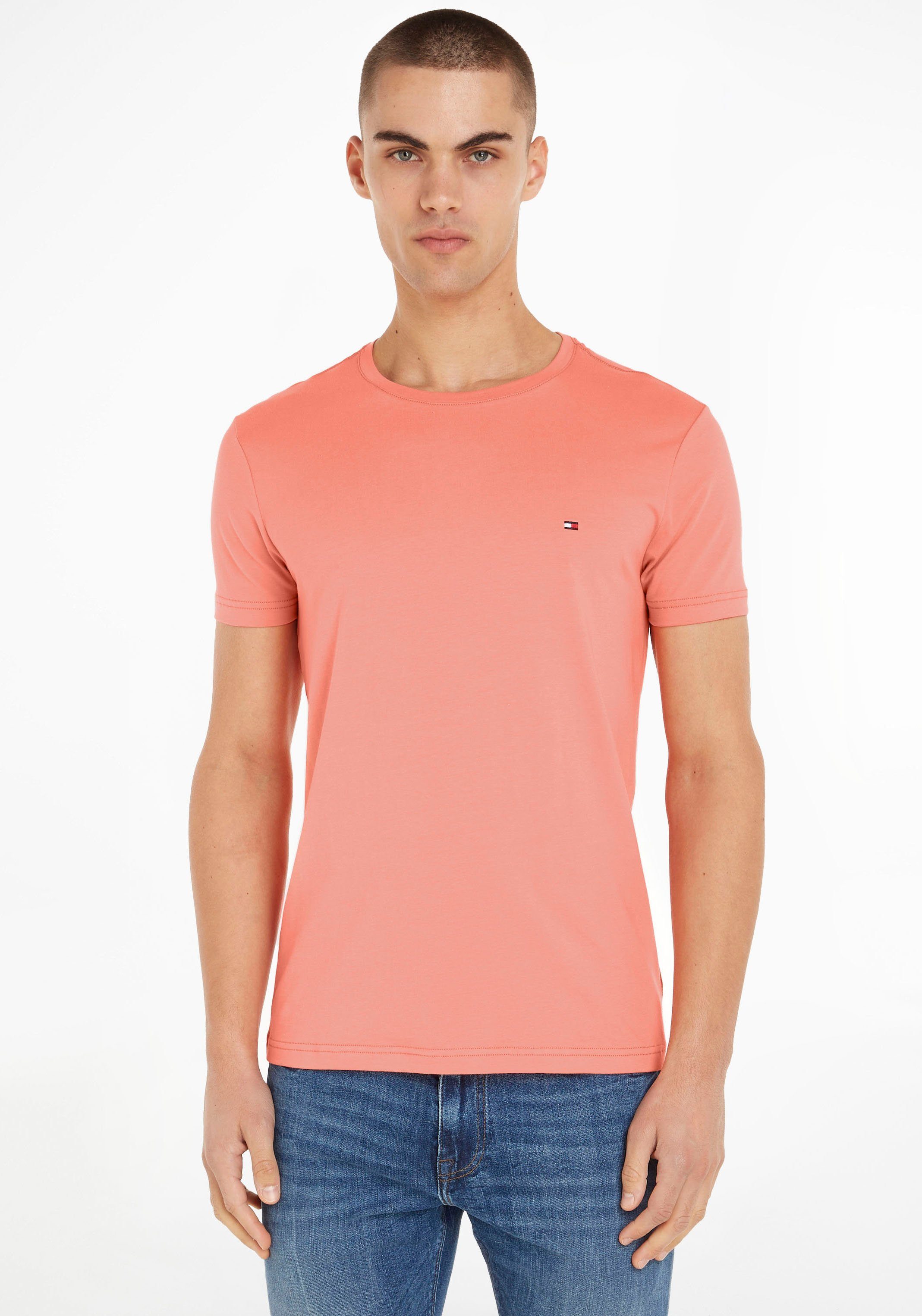 Tommy Hilfiger T-Shirt STRETCH SLIM FIT TEE mit Rundhalsausschnitt