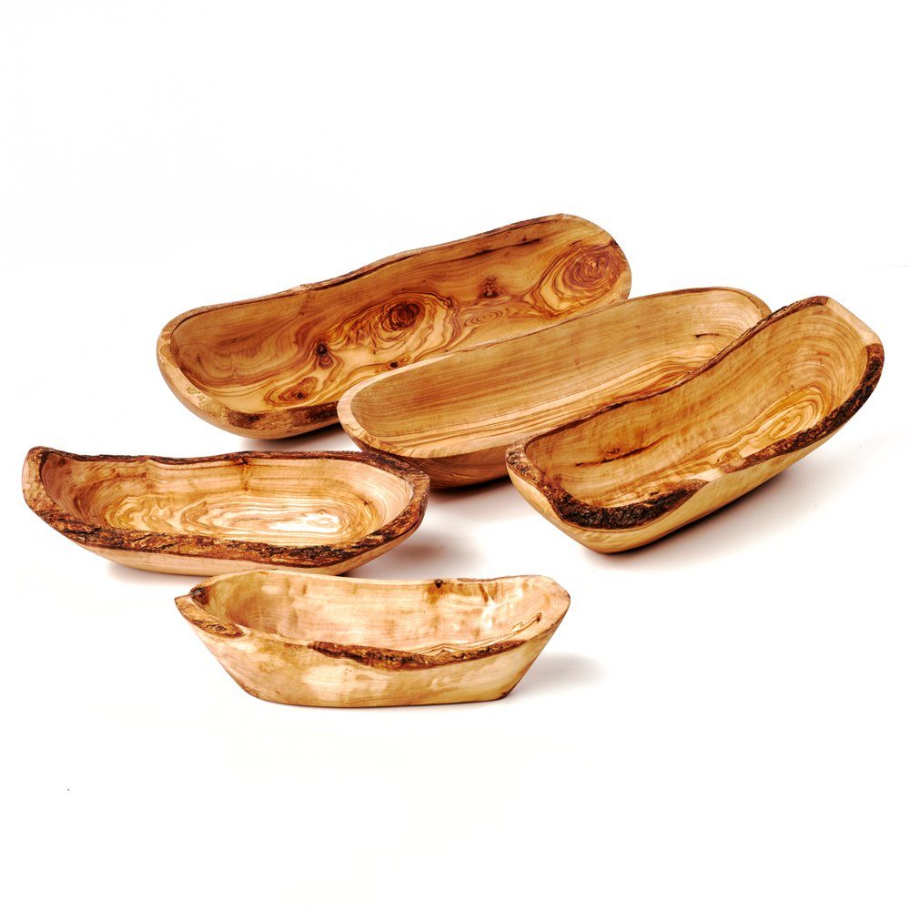 dasOlivenholzbrett Brotschale Baguetteschale aus Olivenholz, mit Naturrand – Bild 5 von 5