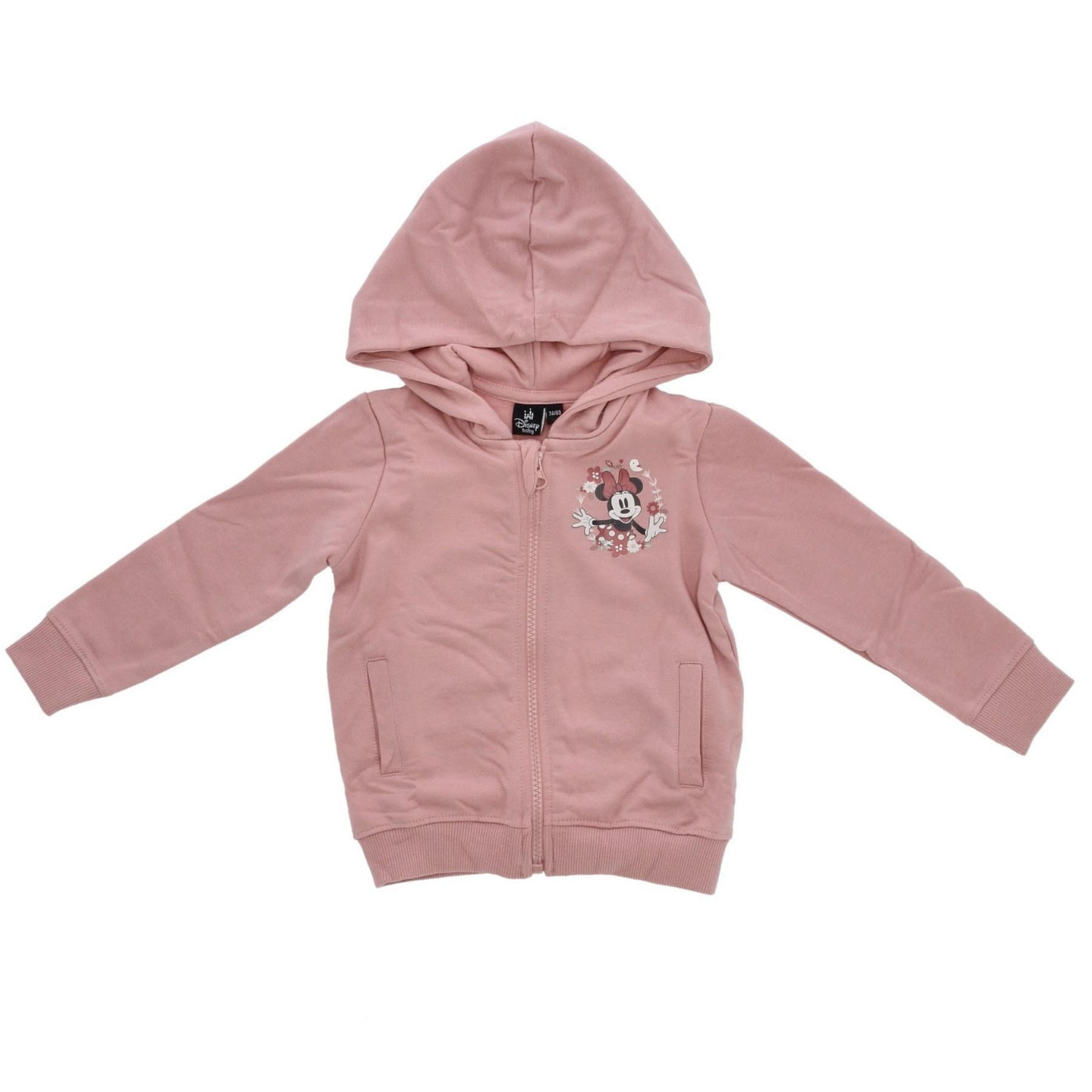 Disney Minnie Mouse Sweatjacke Baby Sweatjacke mit Kapuze aus Baumwolle – weicher Hoodie für Kinder