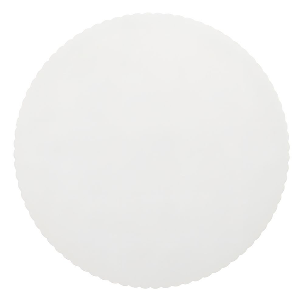 PAPSTAR Tortenplatte 10 x Tortenunterlagen Pappe pure Ø 28 cm weiss mit gezacktem Rand, Holzschliff-Karton